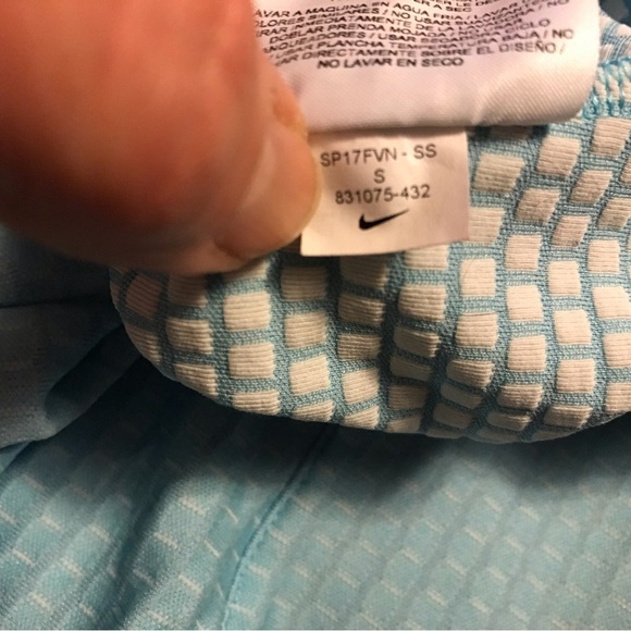 Nike Lucky Azalea Half Zip Golf Pullover Womens Size Teal Blue - Picture 3 of 8